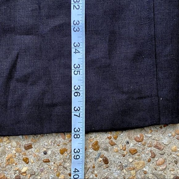 NWT Talbots Pure Irish Linen Shift Black Dress Size 2P - Picture 7 of 9